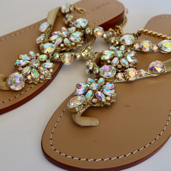 Trina Turk Iridescent Jewel Sandals - Picture 6 of 8